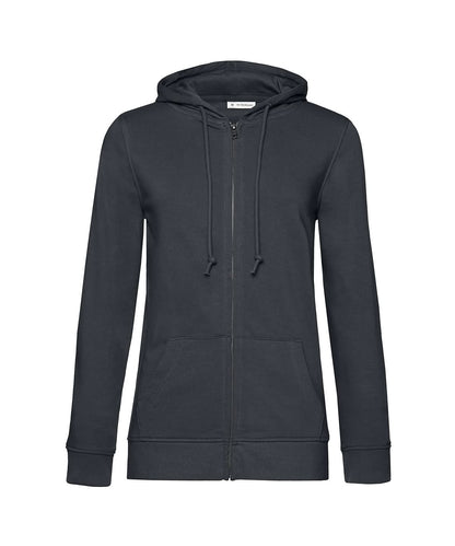 B&amp;C Collection Inspire Zipped Hood women BA02F - Asphalt - Customisable Hoodies