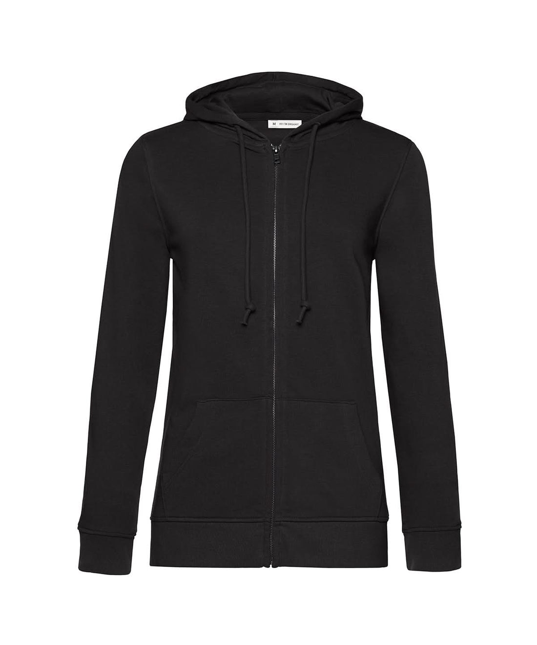 B&amp;C Collection Inspire Zipped Hood women BA02F - Black Pure - Customisable Hoodies