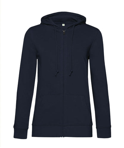 B&amp;C Collection Inspire Zipped Hood women BA02F - Navy - Customisable Hoodies