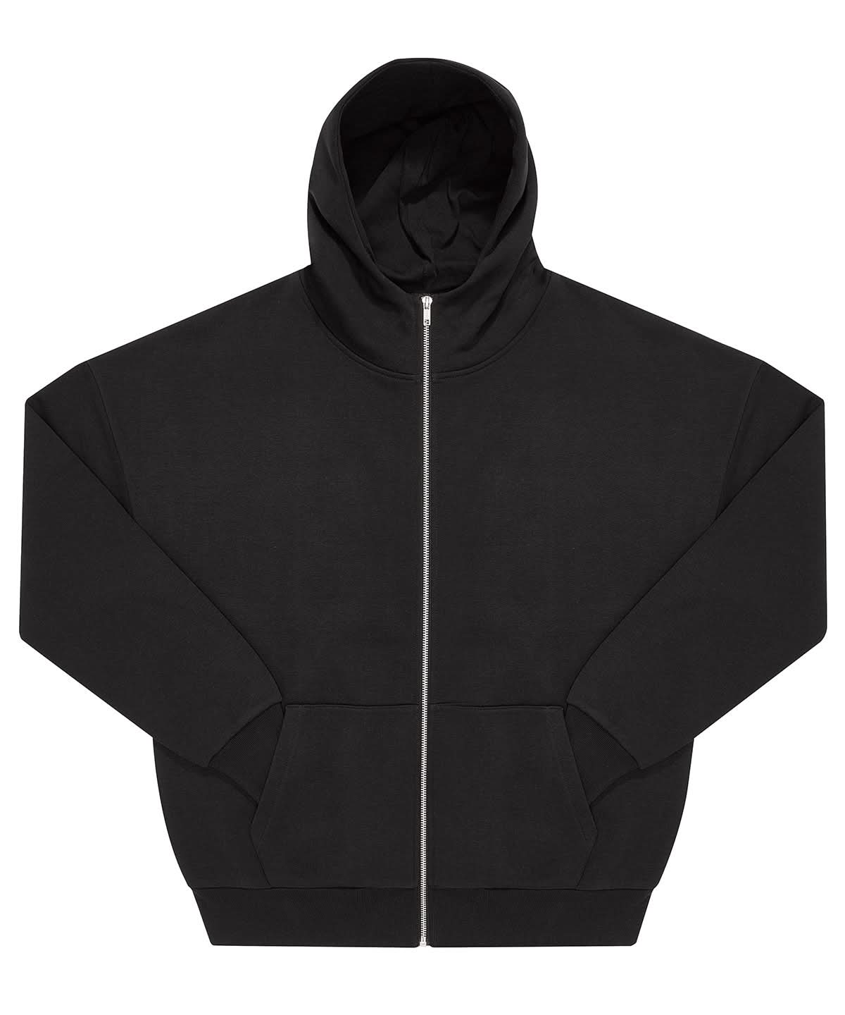 B&amp;C Collection Influence zip hood BA035 - Black - Customisable Hoodies
