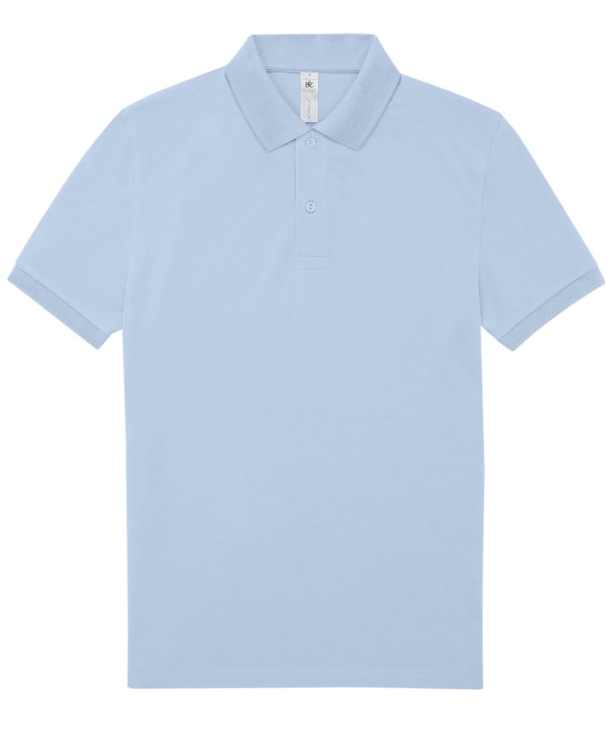 B&amp;C Collection My Polo 180 Blush Blue BA261 - Blush Blue - Customisable Polos