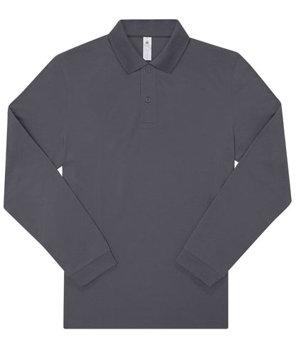 B&amp;C Collection My Polo 180 LSL BA262 - Dark Grey - Customisable Polos