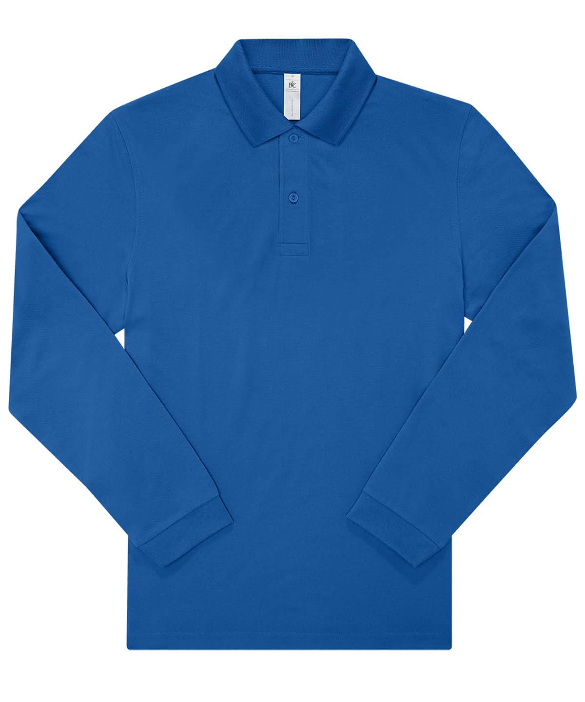 B&amp;C Collection My Polo 180 LSL BA262 - Royal Blue - Customisable Polos