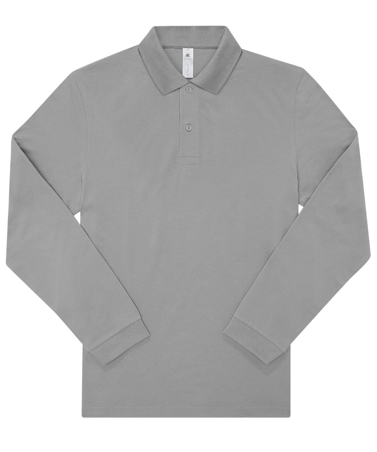B&amp;C Collection My Polo 180 LSL BA262 - Sport Grey - Customisable Polos