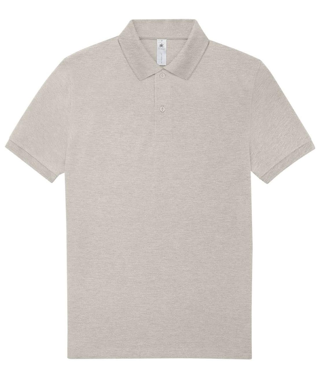 B&amp;C Collection My Polo 210 Heather Grey Fog BA263 - Heather Grey Fog - Customisable Polos