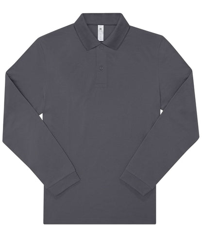 B&amp;C Collection My Polo 210 LSL BA264 - Dark Grey - Customisable Polos