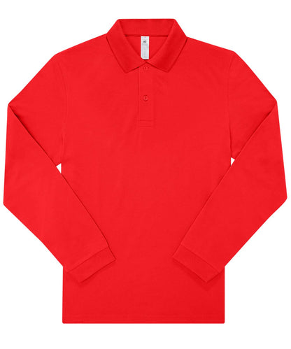 B&amp;C Collection My Polo 210 LSL BA264 - Red - Customisable Polos