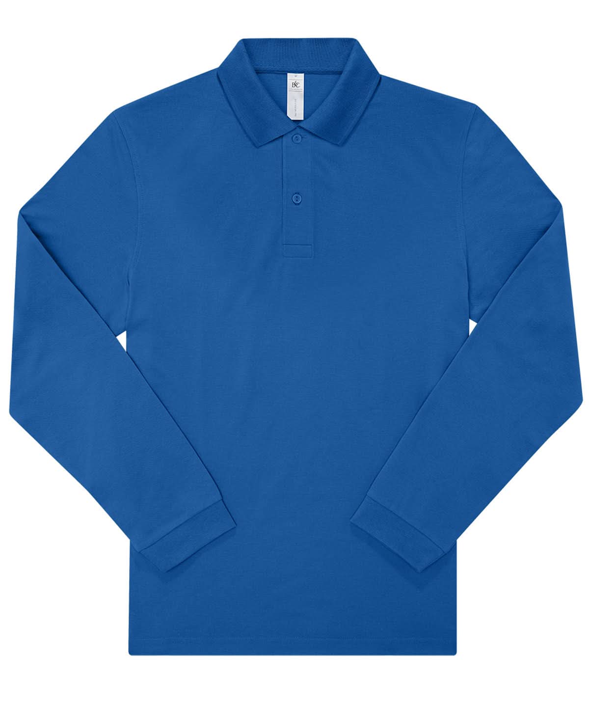 B&amp;C Collection My Polo 210 LSL BA264 - Royal Blue - Customisable Polos