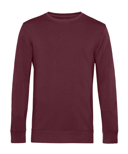 B&amp;C Collection Inspire crew neck BA266 - Burgundy - Customisable Sweatshirts