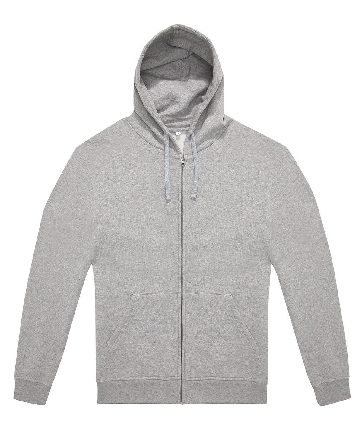 B&amp;C Collection Zip hoodie BA432 - Sport Grey - Customisable Hoodies