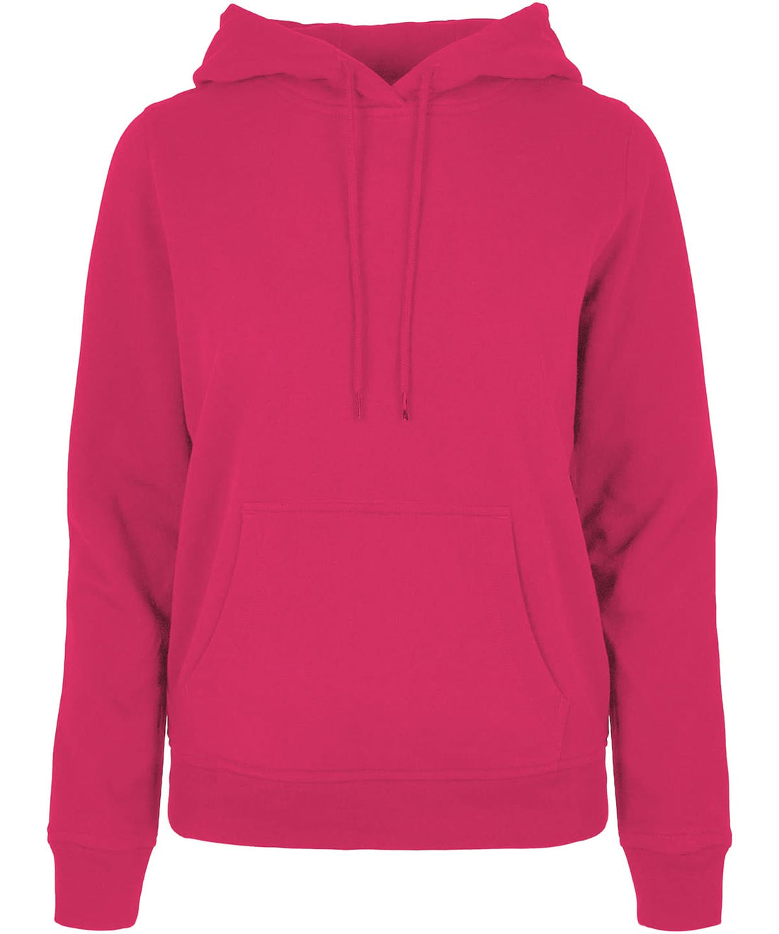 Build Your Brand Basic BYB Womens basic hoodie Hibiscus Pink BB007 - Hibiscus Pink - Customisable Hoodies