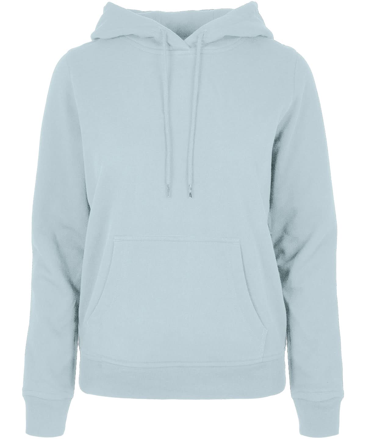Build Your Brand Basic BYB Womens basic hoodie Ocean Blue BB007 - Ocean Blue - Customisable Hoodies