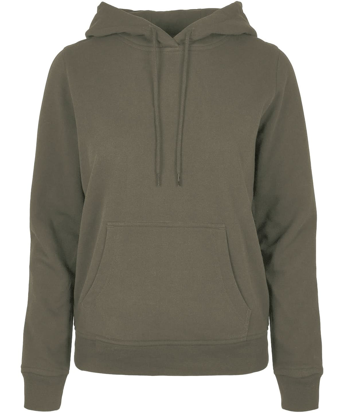 Build Your Brand Basic BYB Womens basic hoodie Olive BB007 - Olive - Customisable Hoodies