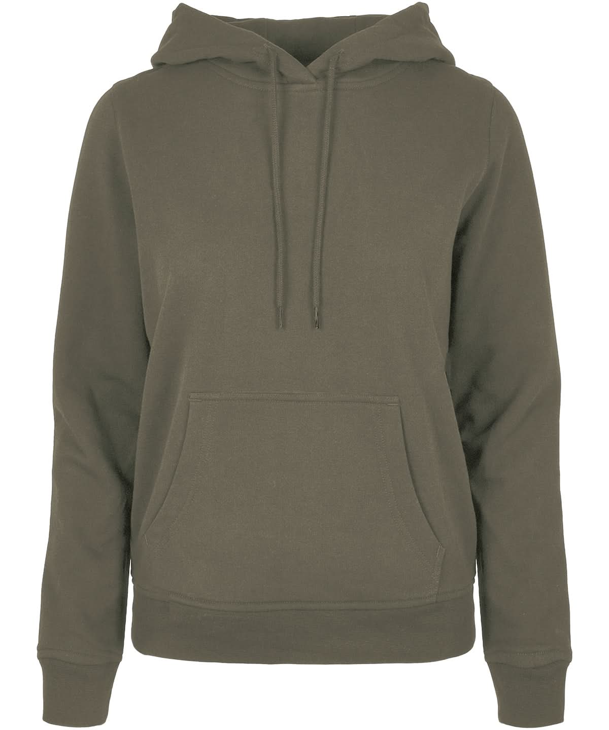 Build Your Brand Basic BYB Womens basic hoodie Olive BB007 - Olive - Customisable Hoodies