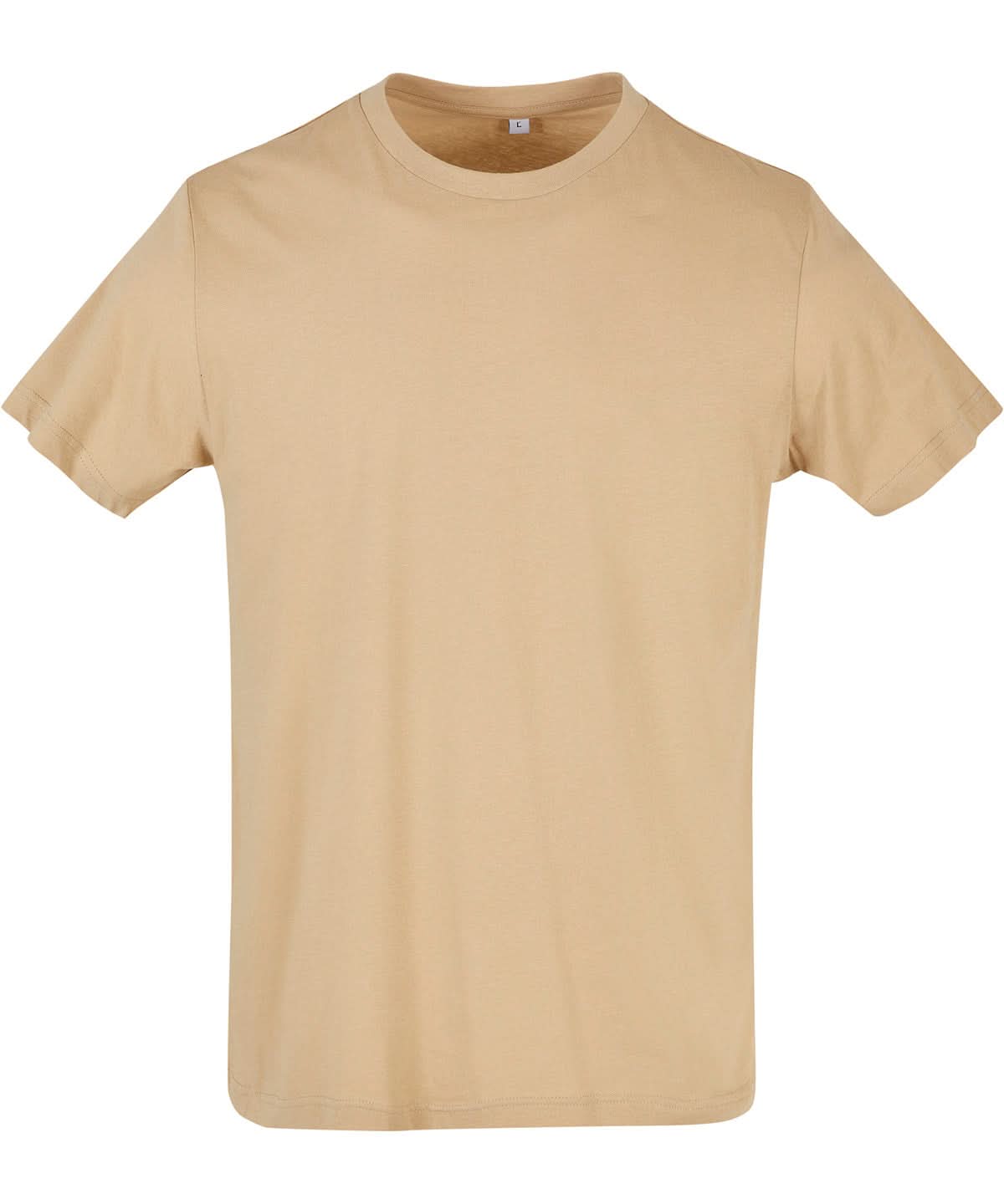 Build Your Brand Basic BYB Basic round neck tee Union Beige BB010 - Union Beige - Customisable T-Shirts