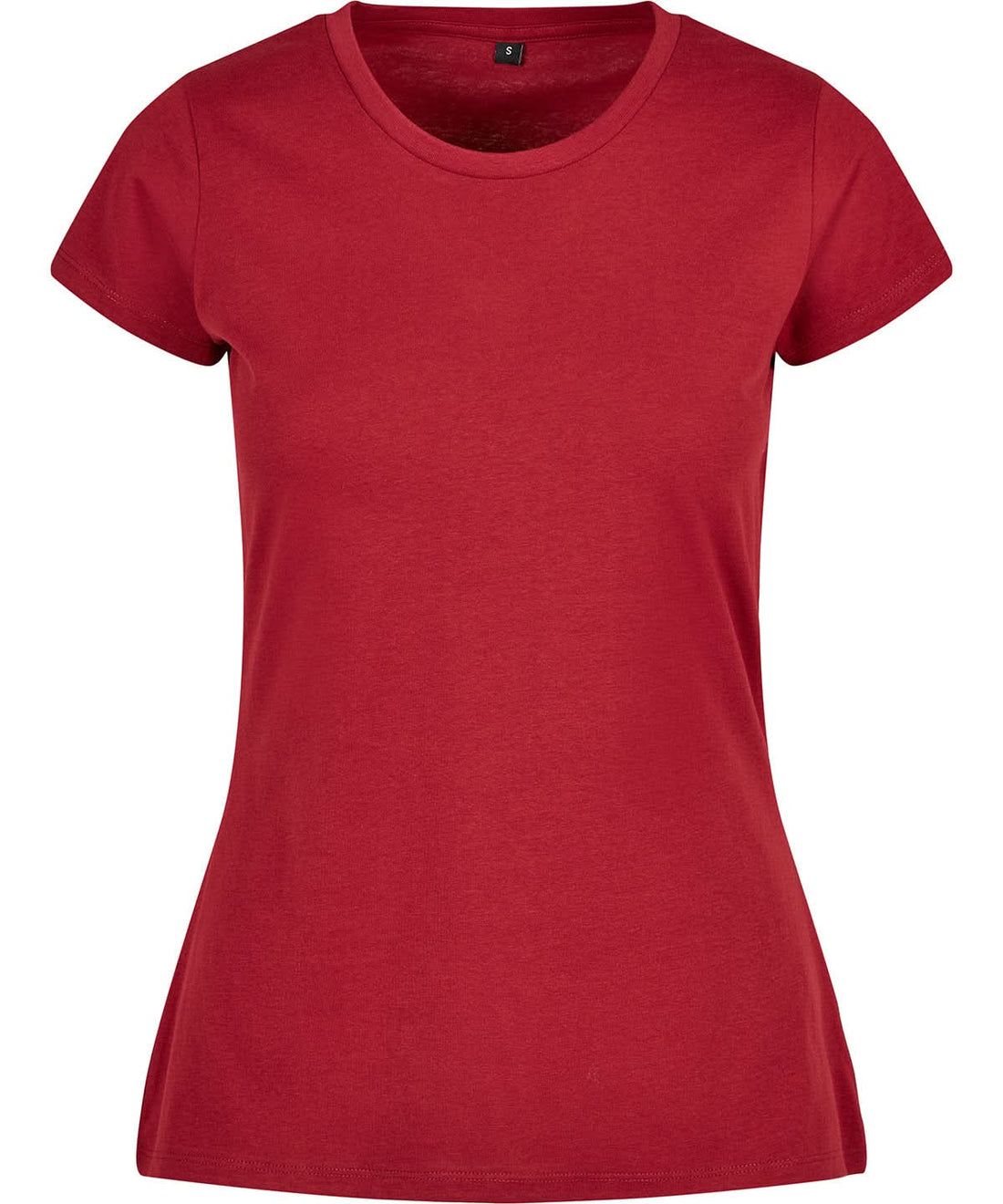 Build Your Brand Basic BYB Womens basic tee Burgundy BB012 - Burgundy - Customisable T-Shirts