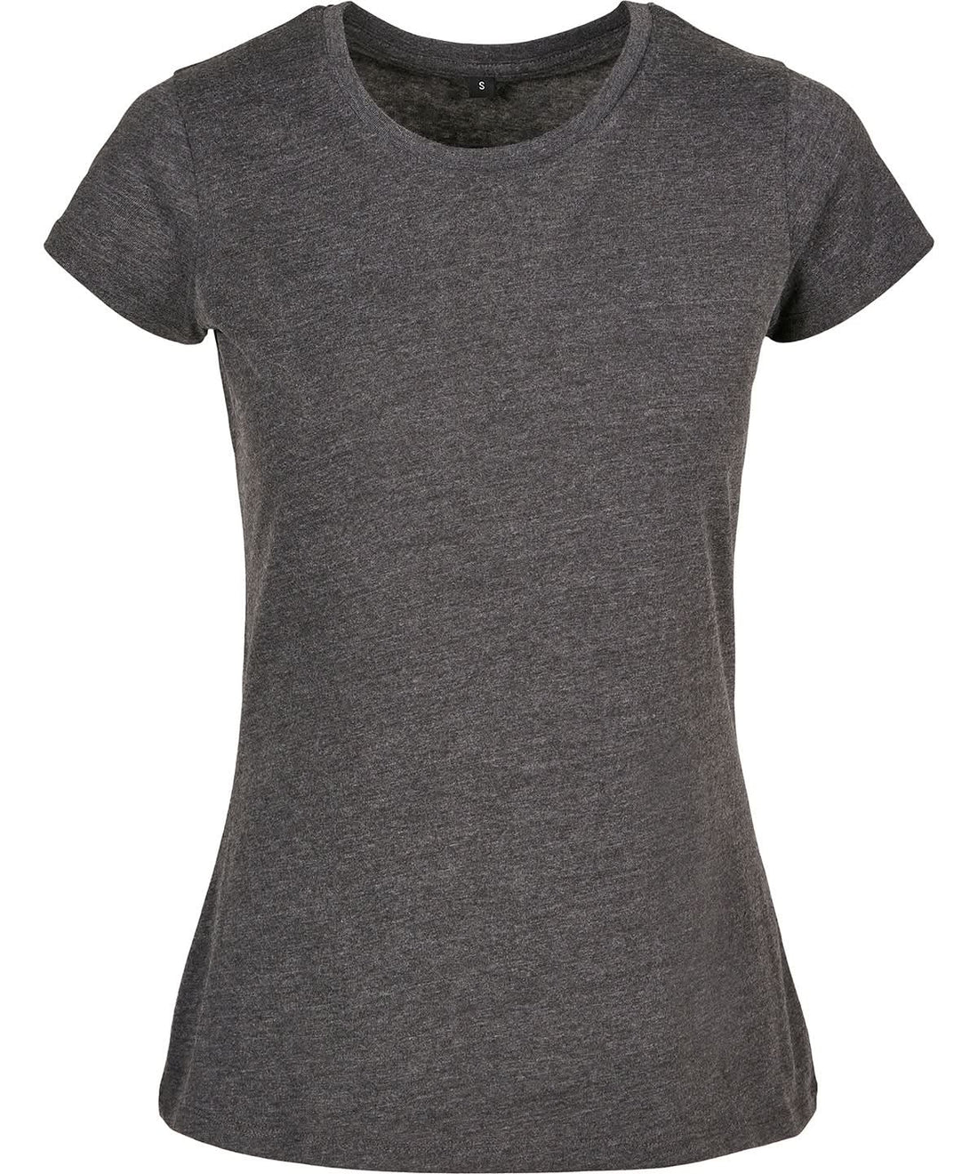 Build Your Brand Basic BYB Womens basic tee Charcoal BB012 - Charcoal - Customisable T-Shirts