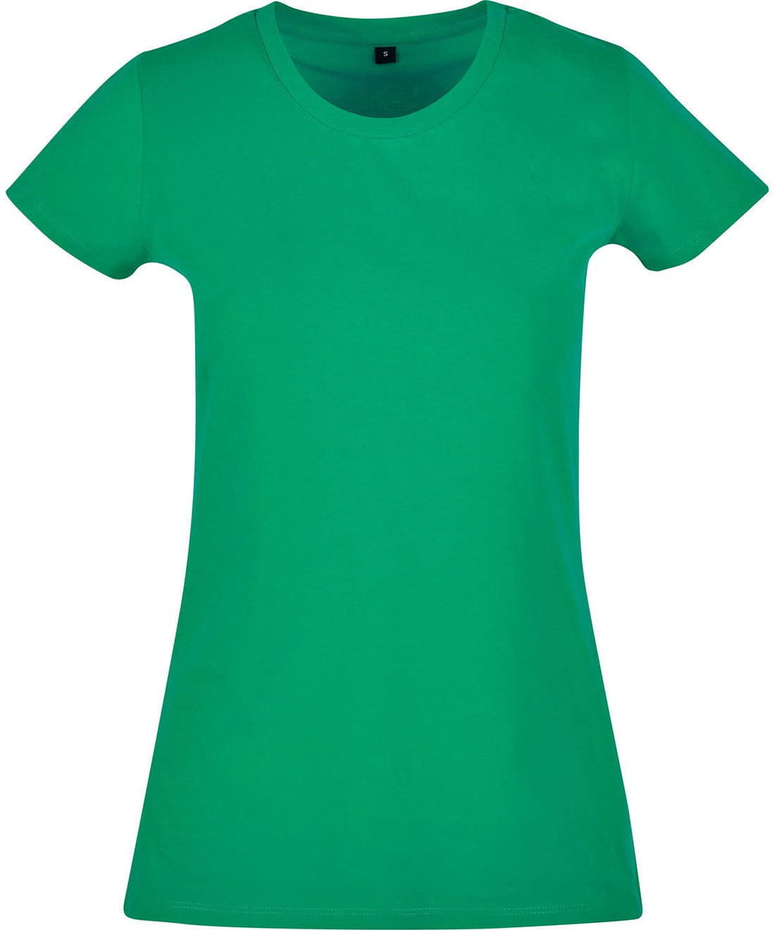 Build Your Brand Basic BYB Womens basic tee Short Sleeve Green BB012 - Grass Green - Customisable T-Shirts