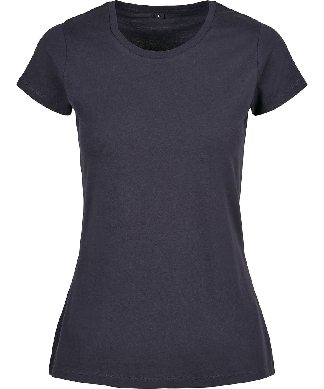 Build Your Brand Basic BYB Womens basic tee Navy BB012 - Navy - Customisable T-Shirts