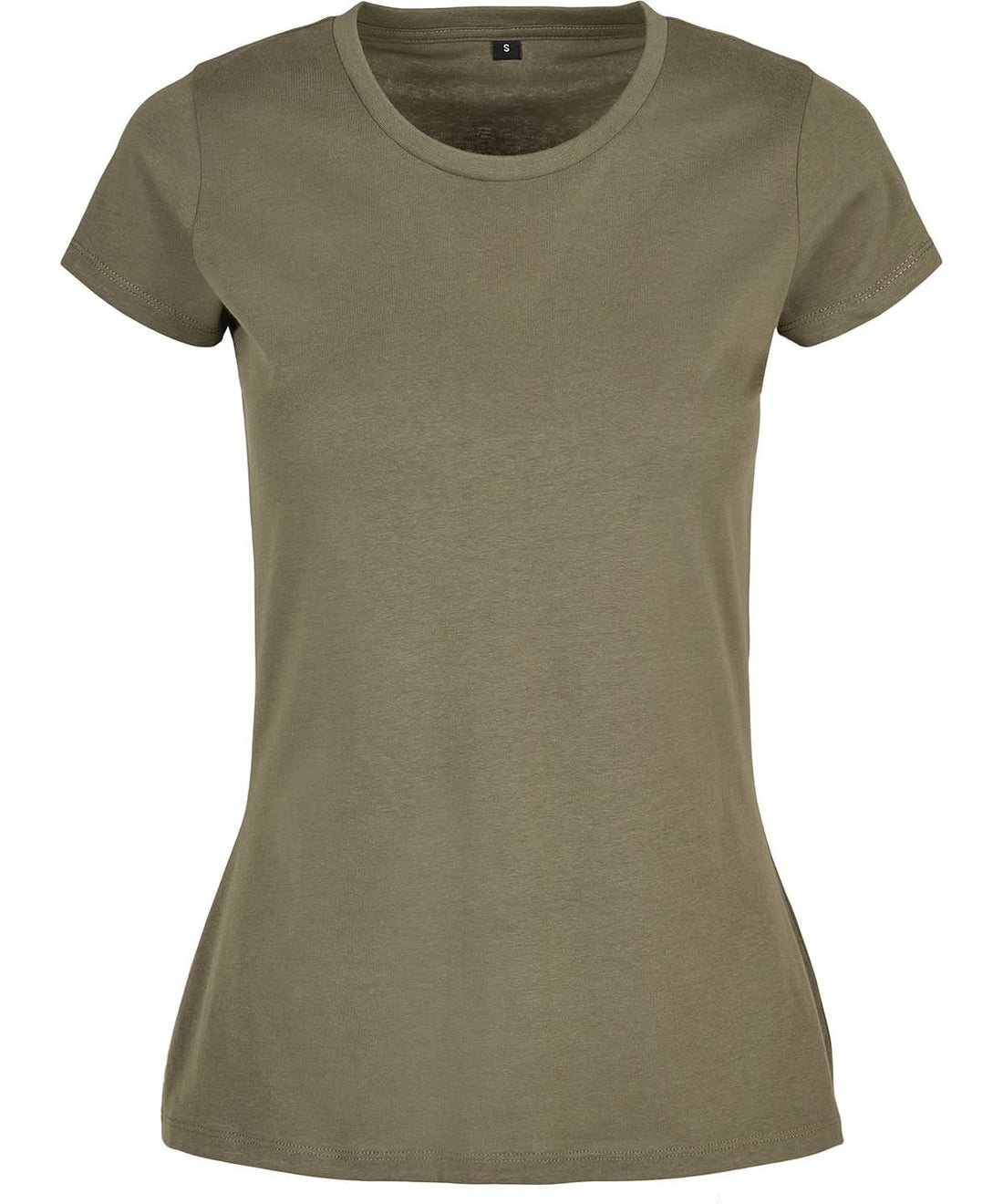 Build Your Brand Basic BYB Womens basic tee Olive BB012 - Olive - Customisable T-Shirts