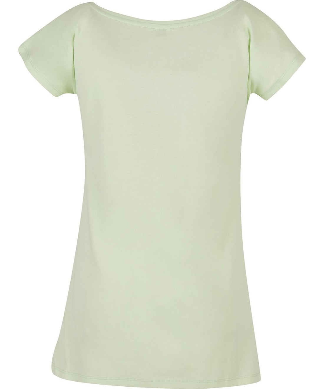 Build Your Brand Basic BYB Womens wide neck tee Light Mint BB013 - Light Mint - Customisable T-Shirts