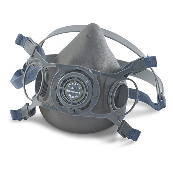 Beeswift Twin Filter Respirator Medium - Grey M - Customisable Respiratory Protection
