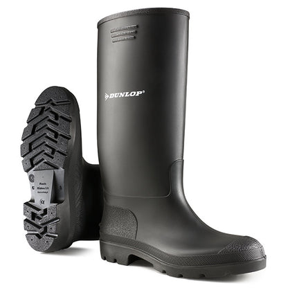 Dunlop Pricemaster Non Safety Wellingtons - Black 4 - Customisable Wellingtons