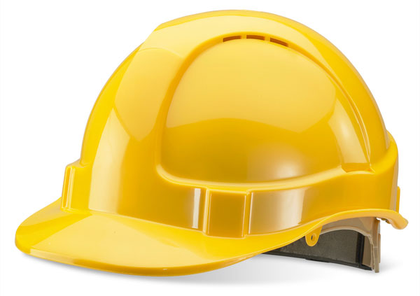 B-BRAND SAFETY HELMET WITH WHEEL RATCHET BBVHPH - yellow One Size - Customisable Helmets
