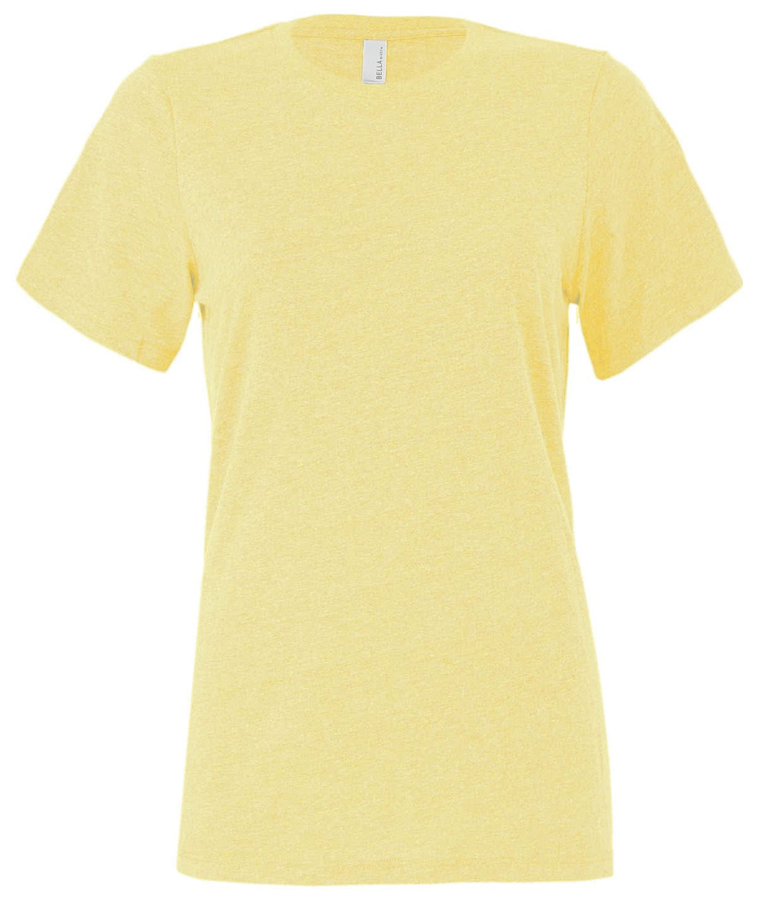 Bella Canvas Womens relaxed Jersey short sleeve tee Heather French Vanilla BE046 - Heather French Vanilla - Customisable T-Shirts