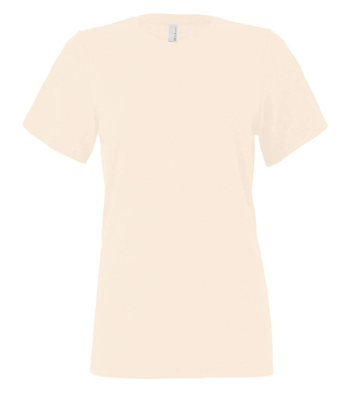 Bella Canvas Womens relaxed Jersey short sleeve tee Heather Natural BE046 - Heather Natural - Customisable T-Shirts