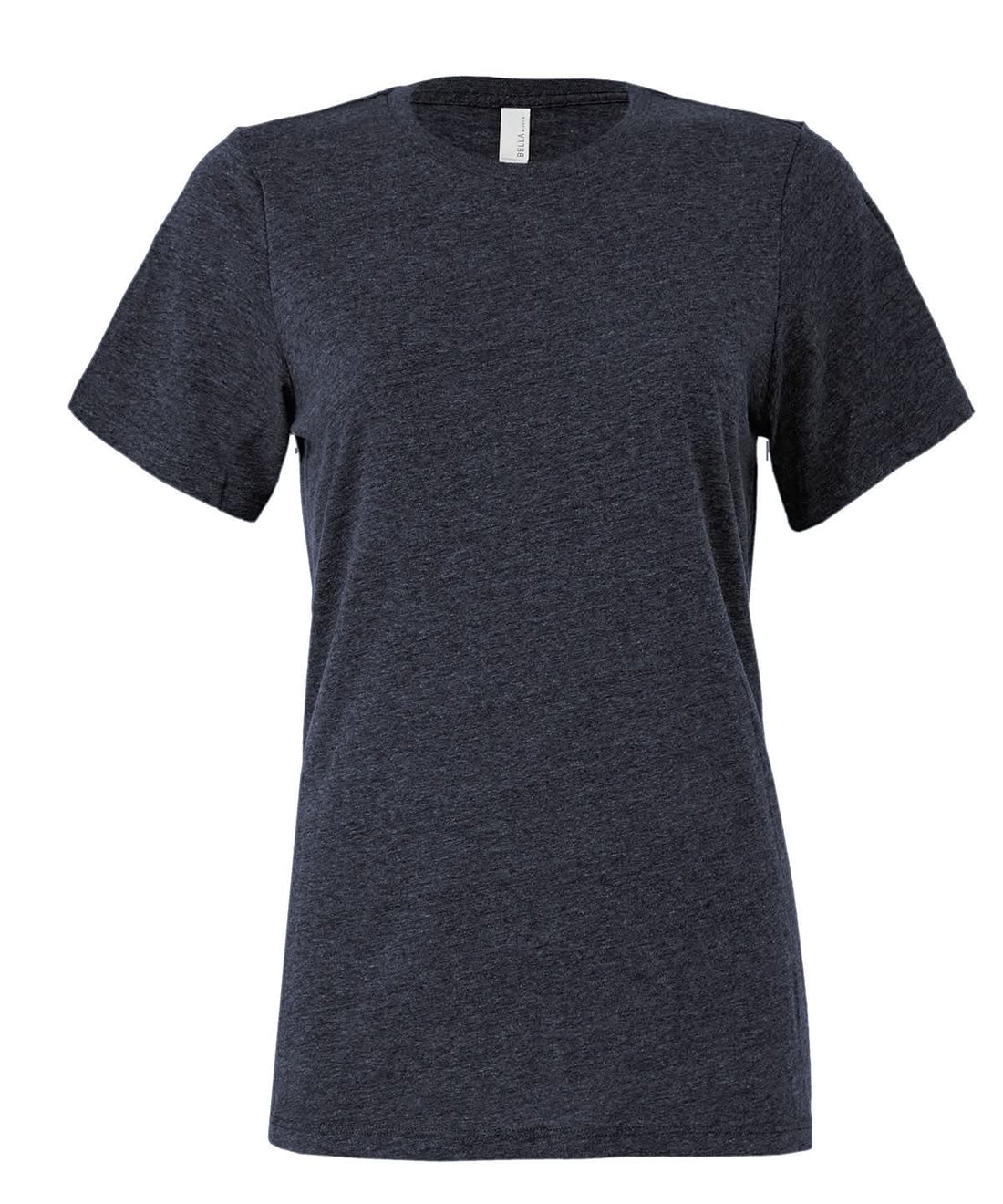 Bella Canvas Womens relaxed Jersey short sleeve tee Heather Navy BE046 - Heather Navy - Customisable T-Shirts