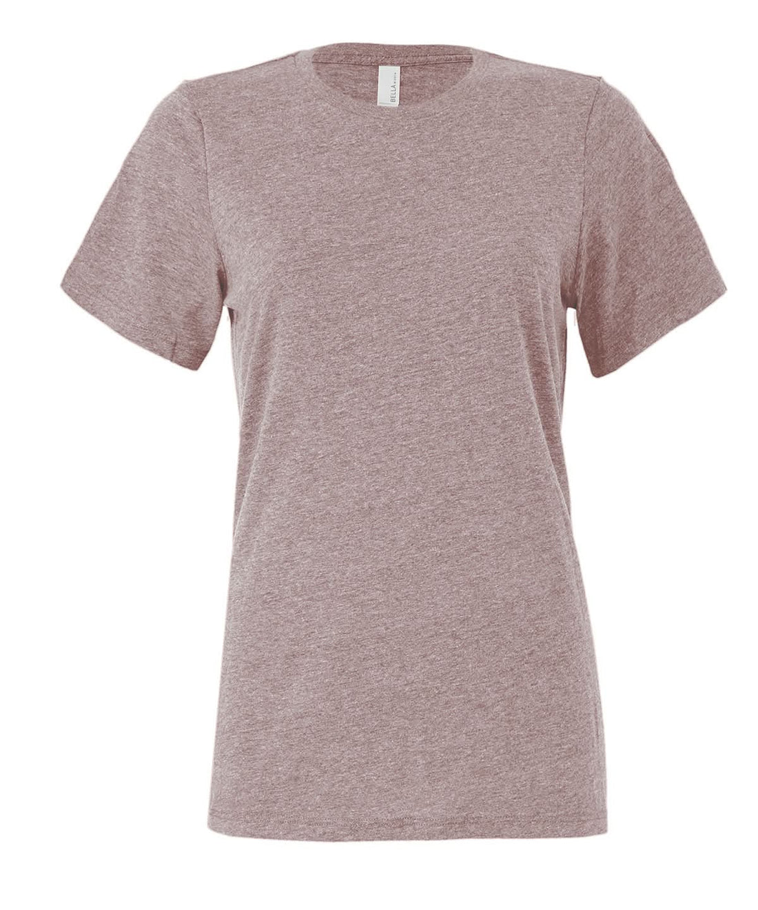 Bella Canvas Womens relaxed Jersey short sleeve tee Heather Pink Gravel BE046 - Heather Pink Gravel - Customisable T-Shirts