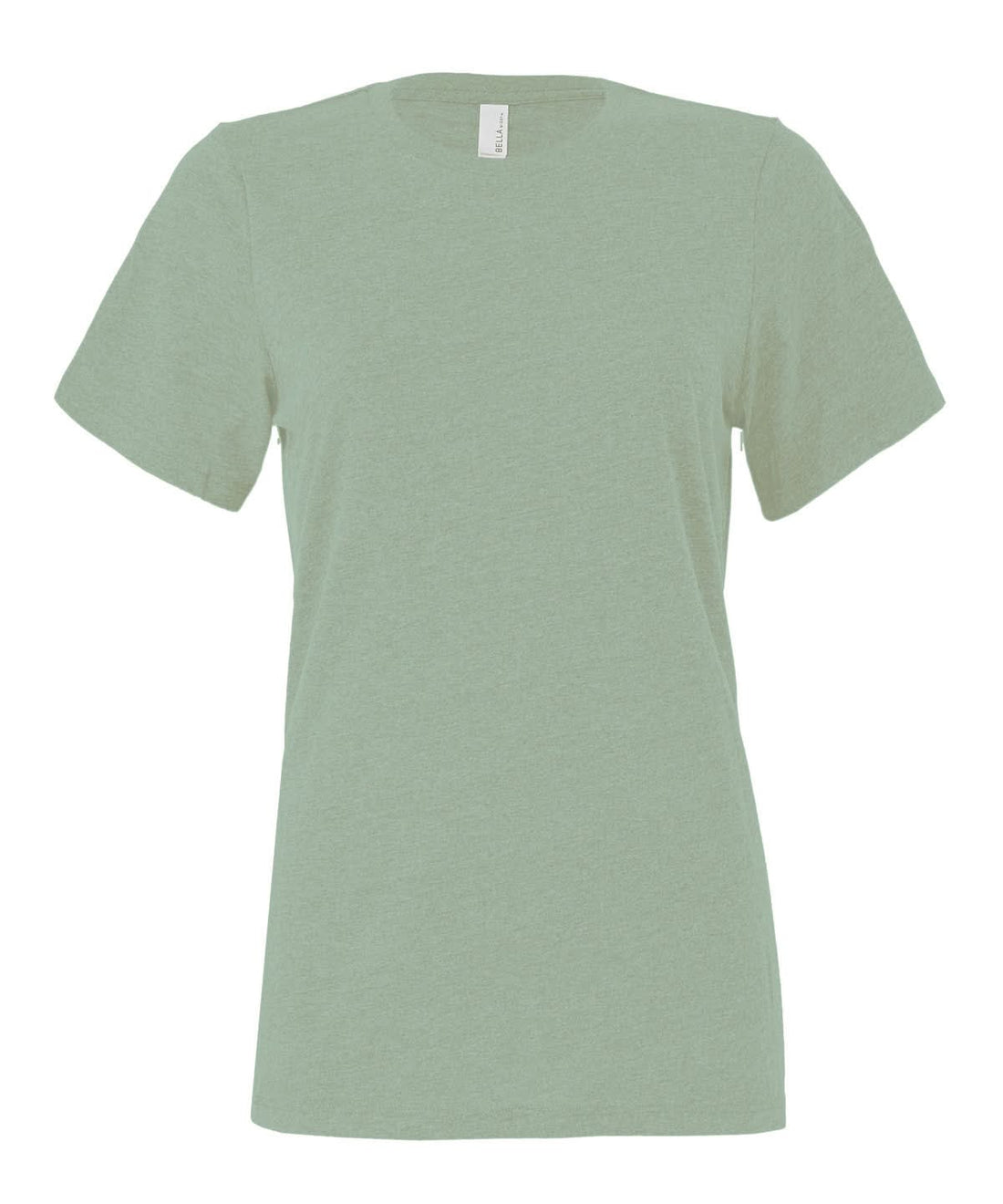 Bella Canvas Womens relaxed Jersey short sleeve tee Heather Sage BE046 - Heather Sage - Customisable T-Shirts