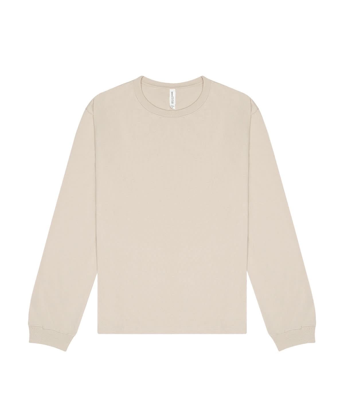 Bella Canvas Unisex long sleeve heavy tee BE151 - Dust - Customisable T-Shirts