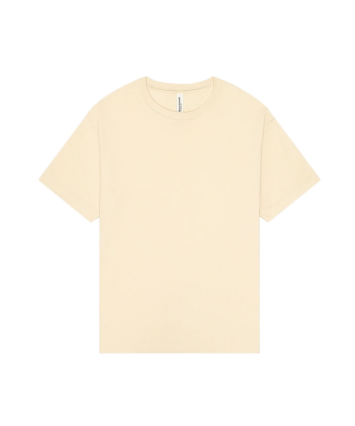 Bella Canvas Unisex heavy boxy tee BE155 - Natural - Customisable T-Shirts