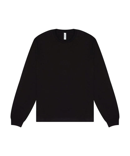 Bella Canvas Unisex heavy boxy long sleeve tee BE156 - Black - Customisable T-Shirts