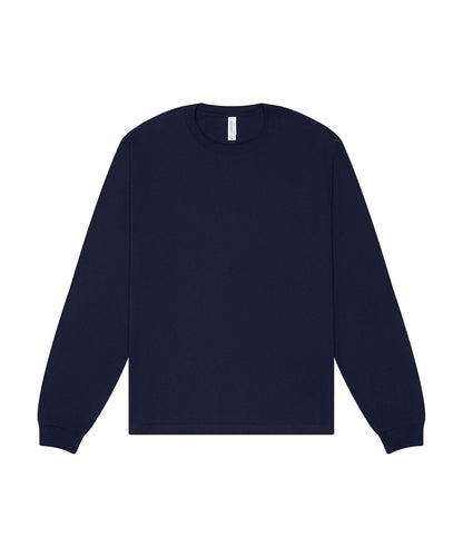 Bella Canvas Unisex heavy boxy long sleeve tee BE156 - Navy - Customisable T-Shirts