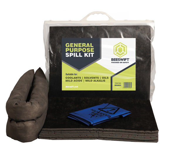 Beeswift General Purpose Spill Kit L - Black 20L - Customisable Kits