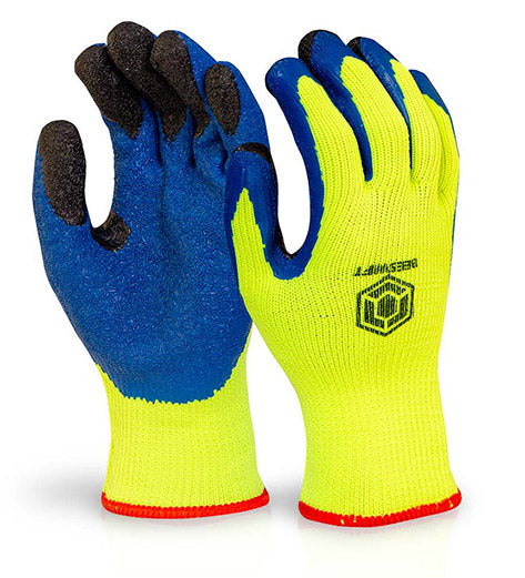 Beeswift Latex Thermo Star Fully Dipped Gloves - Saturn Yellow - Customisable Latex