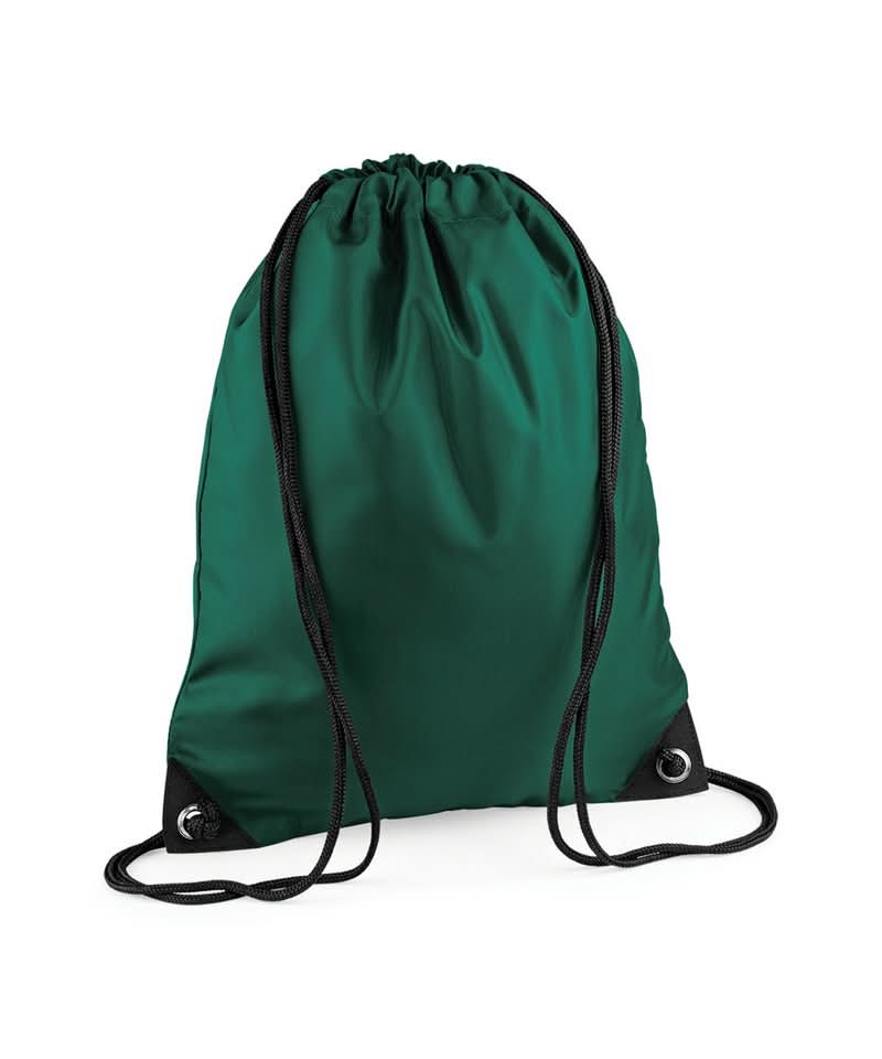 Bagbase Premium gymsac BG010 - Bottle Green One size - Customisable Bags