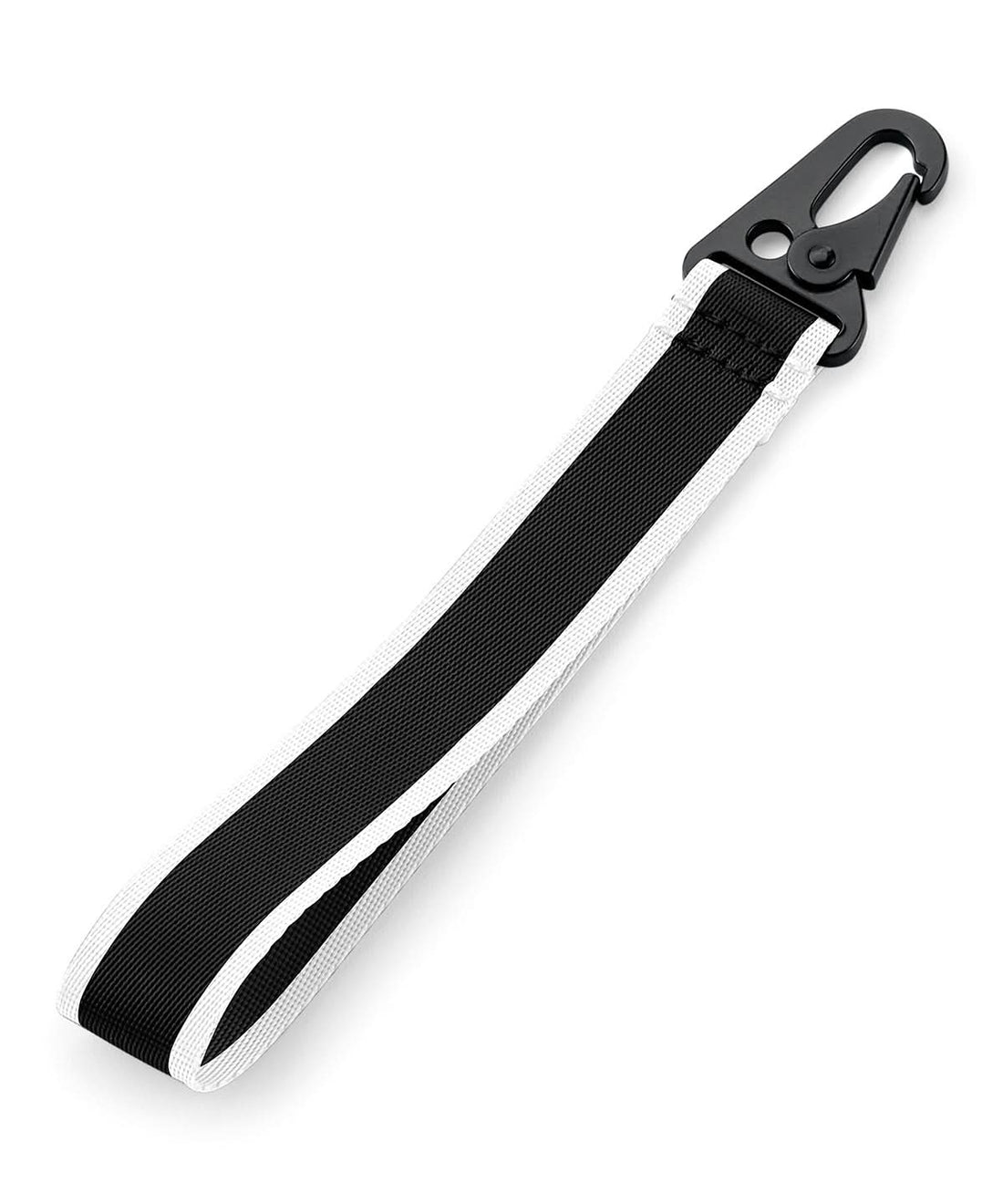 Bagbase Brandable key clip BG100 - Black White One size - Customisable Keyrings