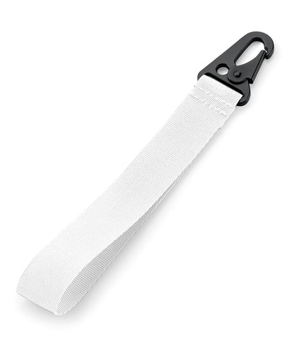 Bagbase Brandable key clip BG100 - White One size - Customisable Keyrings