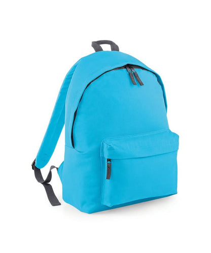 Bagbase Original fashion backpack BG125 - Surf Blue Graphite grey One size - Customisable Bags