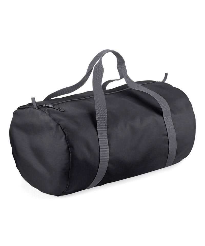 Bagbase Packaway barrel bag BG150 - Black One size - Customisable Bags
