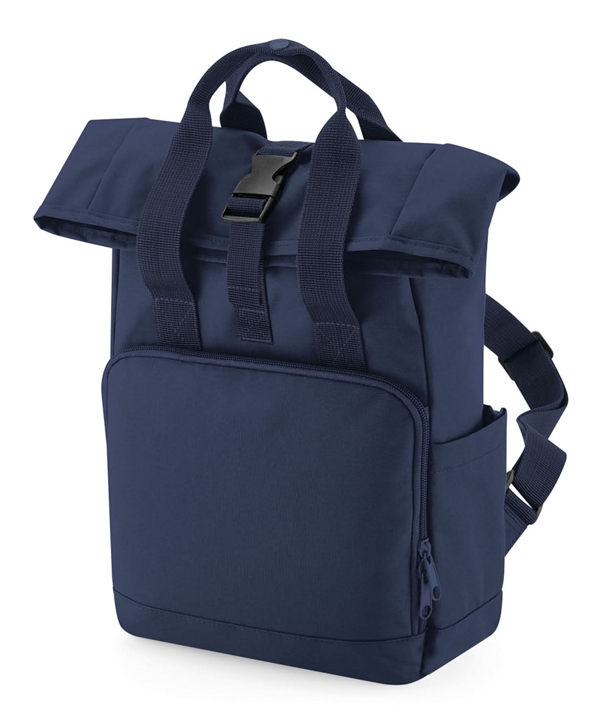 Bagbase Recycled mini twin handle roll top backpack BG18S - Navy Dusk One size - Customisable Bags