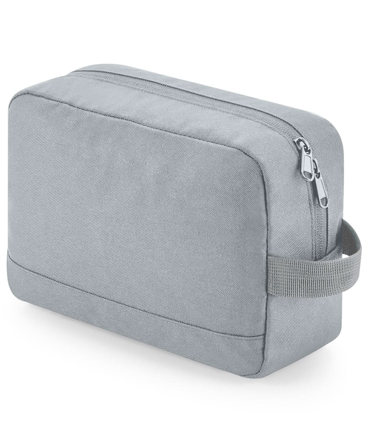 Bagbase Recycled essentials wash bag BG277 - Pure Grey One size - Customisable Bags