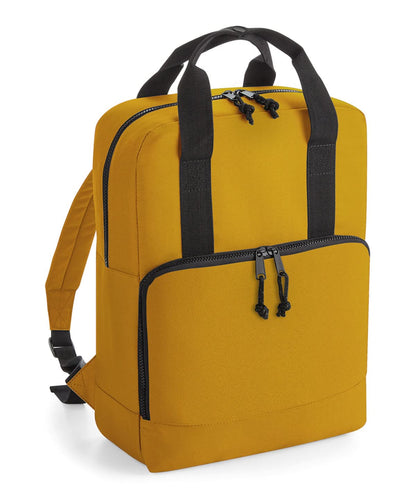 Bagbase Recycled twin handle cooler backpack BG287 - Mustard One size - Customisable Bags