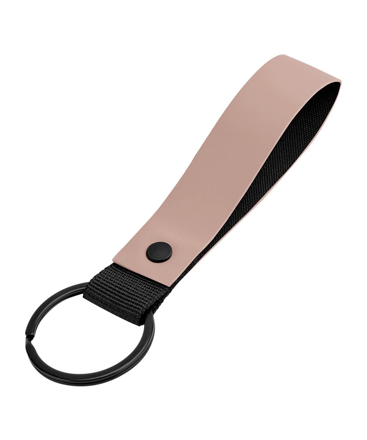 Bagbase Matte PU keyring BG324 - Nude Pink One size - Customisable Keyrings