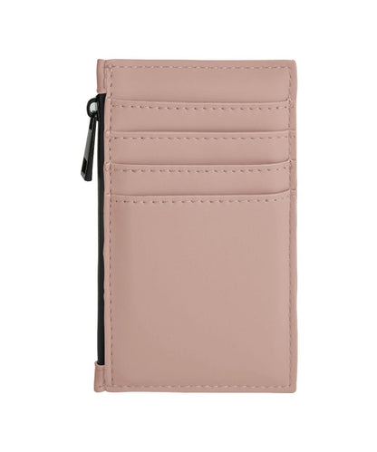 Bagbase Matte PU card holder BG326 - Nude Pink One size - Customisable Wallets
