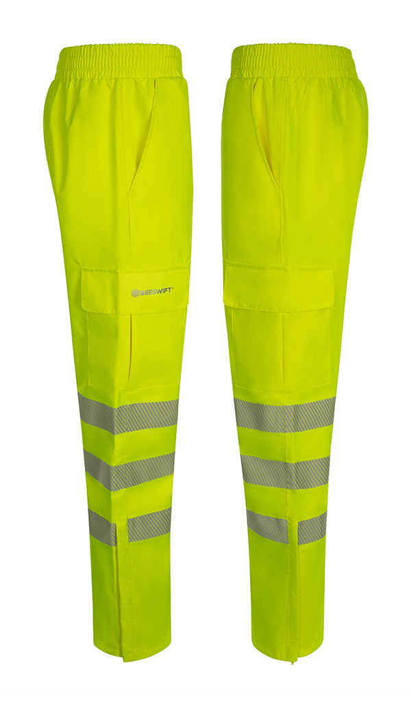 Beeswift Birkdale Hi Vis Waterproof Breathable Trousers - - Customisable Trousers